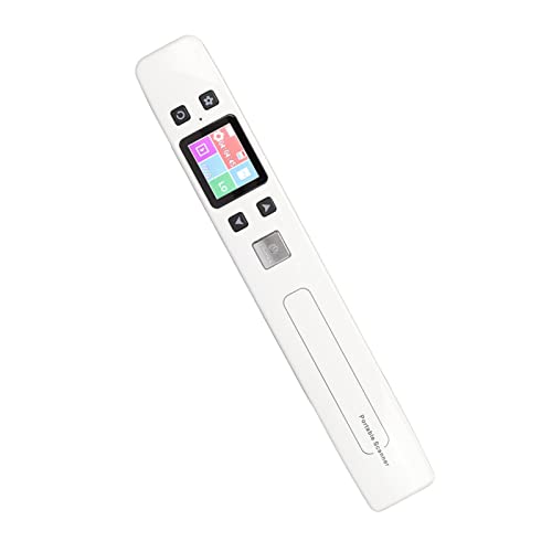 Tragbarer Handscanner, Dokumentenscanner, JPEG PDF A4 Größe 300 600 1050 DPI Monochromatischer Farbmodus Dokumentenscanner für Fotoskriptdokumente(Weiß) von VBESTLIFE