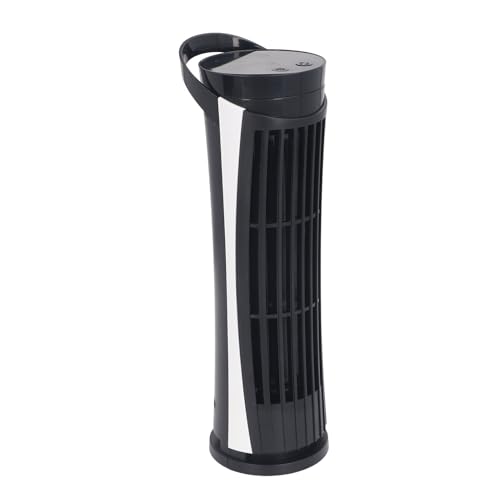VBESTLIFE 11 '' Tower -Lüfter für Schlafzimmer, 34 DB Ruhiger Bodenventilator, 2 Modus, 90 ° Oszillierende Lüfter für Innenräume, Tragbarer Schreibtischventilator für Zimmer, Zuhause, Büro (BLACK) von VBESTLIFE