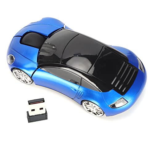 VBESTLIFE 2,4 GHz Kabellose Automaus, Tragbare Kabellose Maus für Laptop, Tablet, Bürocomputer mit Smart Receiver (Blau) von VBESTLIFE