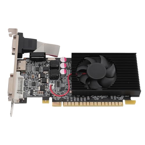 VBESTLIFE 2 GB DDR3 64BIT PCI E-Grafikkarte, Desktop-Computer-Gaming-Grafikkarte für 10 11 7 8, mit Unabhängigem Lüfter von VBESTLIFE