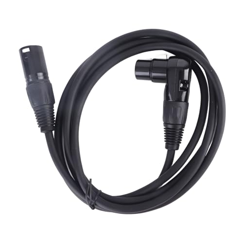 VBESTLIFE 2er-Pack XLR-Mikrofon-Verlängerungskabel-Adapter, 90° 3-poliger XLR-Stecker auf XLR-Buchse, Mikrofonanschluss für Lautsprecher, Aufnahmestudio, Mikrofonmixer, (1 m / 3,3 Fuß) von VBESTLIFE