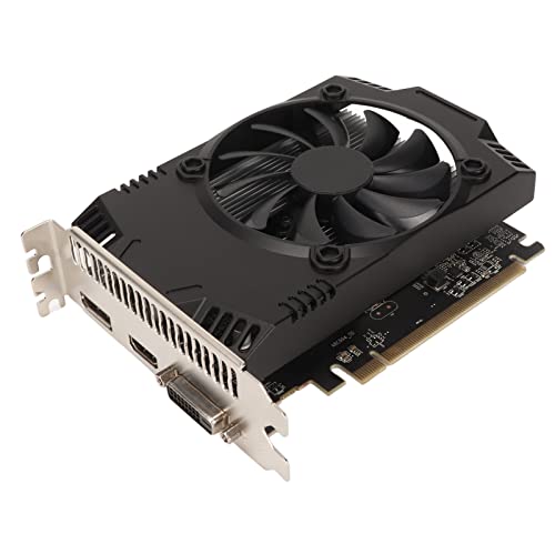 VBESTLIFE 4 GB GDDR5 Computer-Grafikkarte, Single Fan RX550 128 Bit 7680 X 4320 512 CUDA Cores Computer-Gaming-Grafikkarte, mit HDMI DVI DP-Schnittstelle von VBESTLIFE