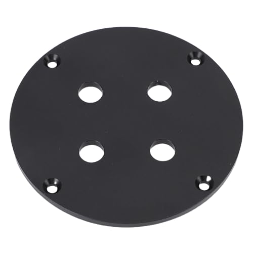 VBESTLIFE Audio -Wandplatte, 4 Löcher Metalllautsprecher Bindung nach Wandplatten Austausch für die Installation von Dual 1/4 in Kopfhörerbuchsen, Lautsprecherschrank (BLACK) von VBESTLIFE