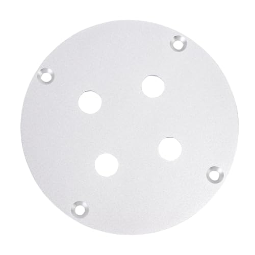VBESTLIFE Audio -Wandplatte, 4 Löcher Metalllautsprecher Bindung nach Wandplatten Austausch für die Installation von Dual 1/4 in Kopfhörerbuchsen, Lautsprecherschrank (SILVER) von VBESTLIFE