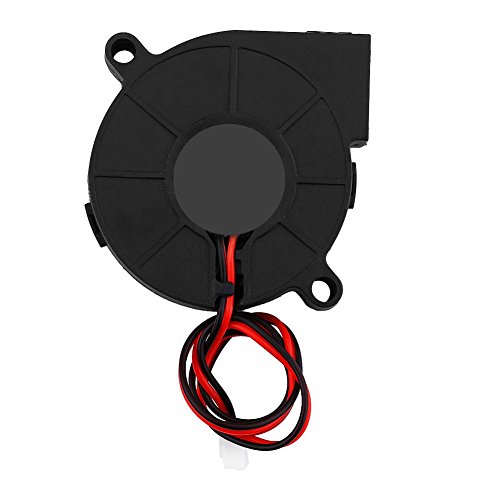 VBESTLIFE DC Blow Radial Lüfter Turbofan Kühler Kit Zubehör Prozessorlüfter für 3D Drucke,12V/24 V,50 * 15mm(24V) von VBESTLIFE