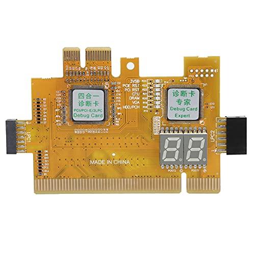 VBESTLIFE Desktop-Diagnosekarte PCI PCIe 2LPC 4-in-1-Motherboard-Analysator für Computer-Testkit von VBESTLIFE