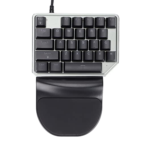 VBESTLIFE Einhand-Tastatur -Gaming-Tastatur Einhand-Tastatur, Mechanisches Spiel RGB-Hintergrundbeleuchtung Einhand-Tastatur, Handy-Zubehör Verkabelt für PUBG/für Windows XP von VBESTLIFE