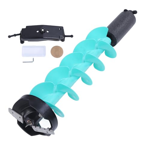 VBESTLIFE Eisbohrer, Eisbohrer aus Nylon mit 6 Zoll Durchmesser, Eisbohrer mit 28 Zoll Länge, Schwimmender Bohrbohrer mit Ortung von VBESTLIFE