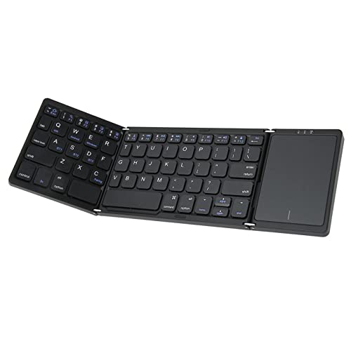 VBESTLIFE Faltbare Bluetooth-Tastatur, Kabellose Bluetooth5.1-Tastatur mit Touchpad, Wiederaufladbare USB-Bluetooth-Tastatur Im Taschenformat für Smartphones, Tablets, Laptops VBESTLIFE Faltbare Bluetooth-Tastatur, Kabellose Bluetooth5.1-Tastatur mit Touchpad, Wiederaufladbare USB-Bluetooth-Tastatur Im Taschenformat für Smartphones, Tablets, Laptops von VBESTLIFE