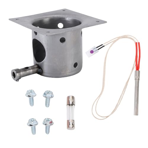 VBESTLIFE Feuerverbrennungstopf und Hot Rod Ignitor Kit Ersatzteile für Traeger und für Pit Holzpelletgrill Raucher, Feuerbrenner Pot mit Schrauben von VBESTLIFE