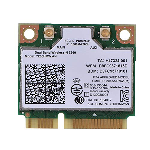 VBESTLIFE F黵 7260AN 7260HMW PCI-E 300 Mbit/s Bluetooth 4.0 2,4 G/5 G Dualband-WLAN-WLAN-Karte f黵 Desktop, All-in-One-Ger鋞, Notebook von VBESTLIFE