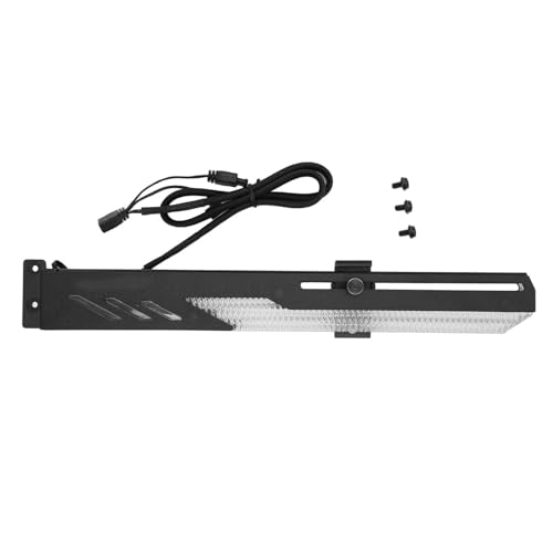 VBESTLIFE GPU-Stützhalterung, 5V 3PIN ARGB-Grafikkarte GPU-Stützhalterung Grafikkarten-Durchhanghalter, 3PIN X 2+4Pin, Verschiebbare Anpassung, für DIY-Gehäuse von VBESTLIFE