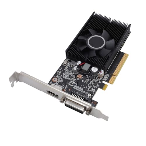 VBESTLIFE GT1030 4GB Graphics Card, DDR4 64 -Bit -GPU, PCIE 3.0 X4 Gaming -Grafikkarte, Desktop -Computergrafikkarte mit HDMI, DVI D -Ports von VBESTLIFE