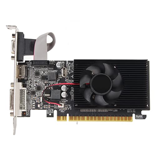 VBESTLIFE GT610 1 GB DDR3-Grafikkarte, 64-Bit-1800-MHz-Computer-Grafikkarte mit Lüfter, DVI, VGA, HDMI, PCIe X16 2.0-Bus VBESTLIFE GT610 1 GB DDR3-Grafikkarte, 64-Bit-1800-MHz-Computer-Grafikkarte mit Lüfter, DVI, VGA, HDMI, PCIe X16 2.0-Bus von VBESTLIFE