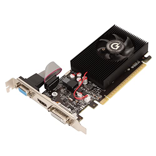 VBESTLIFE GT730 4 GB Grafikkarte, GDDR3, 128 Bit, PCI Express 1.1, 700/2668 MHz, Deaktop PC Diskrete Grafikkarte mit HDMI-, DVI- und VGA-Anschlüssen VBESTLIFE GT730 4 GB Grafikkarte, GDDR3, 128 Bit, PCI Express 1.1, 700/2668 MHz, Deaktop PC Diskrete Grafikkarte mit HDMI-, DVI- und VGA-Anschlüssen von VBESTLIFE