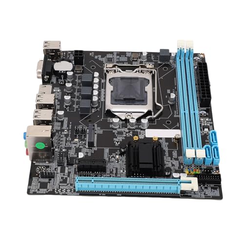 VBESTLIFE H61 LGA1155 Motherboard für Desktop-Computer, Dual-Channel DDR3, M.2 NVMe NGFF, M ATX Motherboard Unterstützt VGA- und HDMI-Ausgang von VBESTLIFE