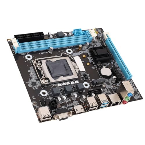 VBESTLIFE H81 LGA1150 Motherboard für Desktop-Computer, Micro ATX Gaming Motherboard, Dual Channel DDR3, M.2 NVMe, NGFF SATA 6Gb/s PCIe Motherboard von VBESTLIFE