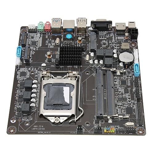 VBESTLIFE H81 Motherboard, LGA 1150 DDR3 ITX Gaming Motherboard für I3 I5 I7 für CPU der 4. 5. Generation, M.2 NVM, VGA, HDMI, 2 Audio-Anschlüsse, für DIY-Computer von VBESTLIFE
