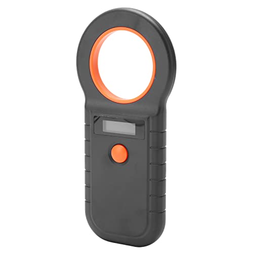 VBESTLIFE Haustier-Mikrochip-Lesegerät, 134,2 kHz, 125 kHz, EMID FDX-B, Tragbarer Haustier-ID-Leser, Katzen- und Hunde-Mikrochip-Scanner, ISO 11784/11785, 128 Tags-Speicher (Black) von VBESTLIFE