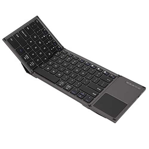 VBESTLIFE Kabellose Faltbare Tastatur, 78 Tasten Ultradünne Faltbare Kabellose Tastatur BT5.1 Universal Kabellose Tastatur mit Touchpad für Android für OS X für Windows von VBESTLIFE