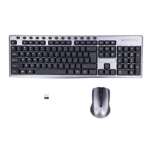 VBESTLIFE Kabellose Tastatur- und Mauskombination, ultradünnes Design, ergonomisches Tastaturlayout, für PC-TV, Heimbüro-Spieler von VBESTLIFE