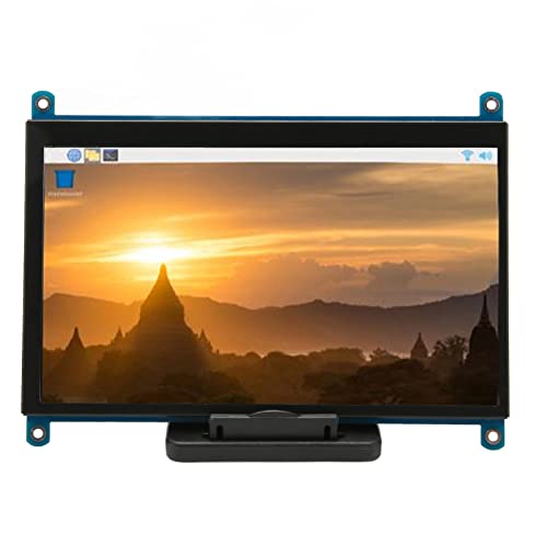 VBESTLIFE Kapazitiver 7-Zoll-Touchscreen für, Tragbares IPS-Display HDMI 1024x600 Touchscreen mit Ständer, Zweiter für Spielkonsolen, PC, Kamera von VBESTLIFE