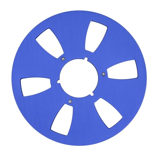 VBESTLIFE Leere Tonbandspule, 1/4 10,5 Zoll Universal Open Reel Tonband-Leerspule, 6-Loch-Design, Spulen-zu-Spule-Bandspulen-Ersatz für Tonbandgerät (BLUE) von VBESTLIFE