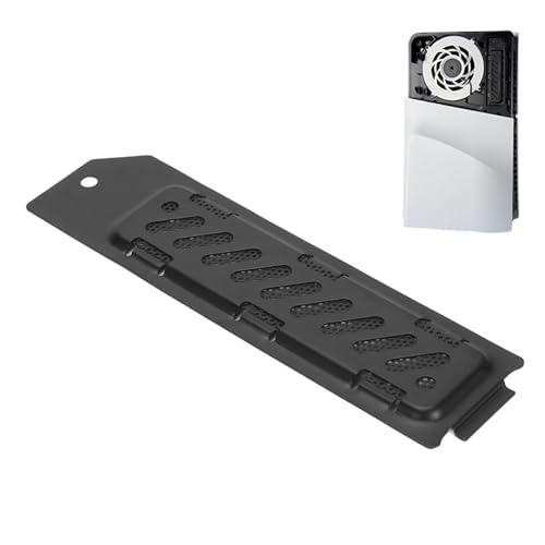 VBESTLIFE M.2 SSD-Kühlkörperabdeckung, Wärmeableitungs-Lüftungslöcher aus Aluminiumlegierung für Slim, mit PVC-Staubnetz, Komplettes Werkzeug, 126,5 X 33,2 X 2,8 Mm (Black) von VBESTLIFE
