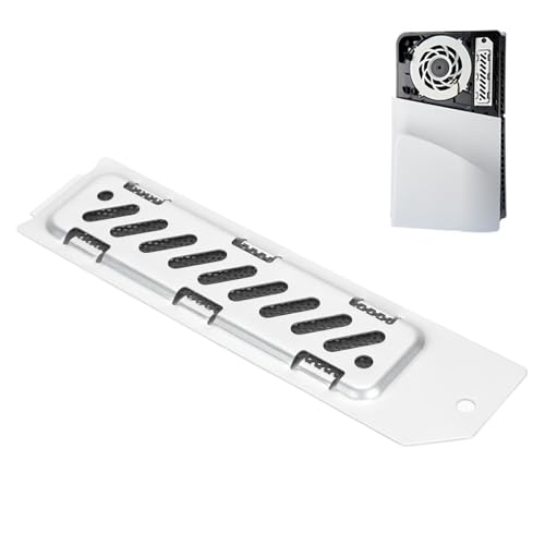 VBESTLIFE M.2 SSD-Kühlkörperabdeckung, Wärmeableitungs-Lüftungslöcher aus Aluminiumlegierung für Slim, mit PVC-Staubnetz, Komplettes Werkzeug, 126,5 X 33,2 X 2,8 Mm (Silver) von VBESTLIFE