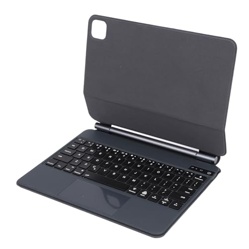 VBESTLIFE Magnetische Tablet-Tastaturhülle, Touchpad-Hintergrundbeleuchtung, TPU-Abdeckung mit Wildleder, Schwebender Ständer für Pro 11 Zoll, Hintergrundbeleuchtung, (Grey) von VBESTLIFE