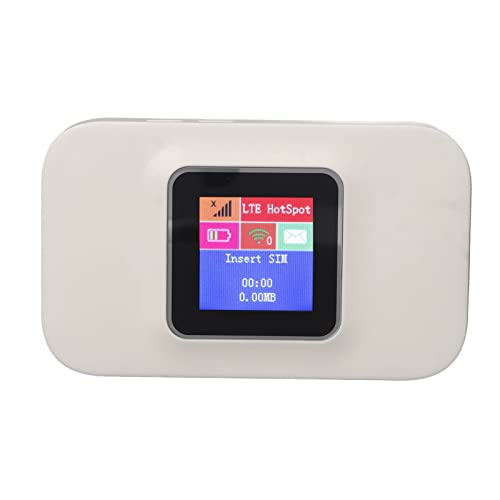 VBESTLIFE Mobiler WLAN-Hotspot, Entsperrtes 4G-LTE-WLAN-Hotspot-Gerät, Tragbarer WLAN-Router mit SIM-Kartensteckplatz für Reisen Im Freien, Unterstützt B1/B3/B5/B7/B8/B20 von VBESTLIFE