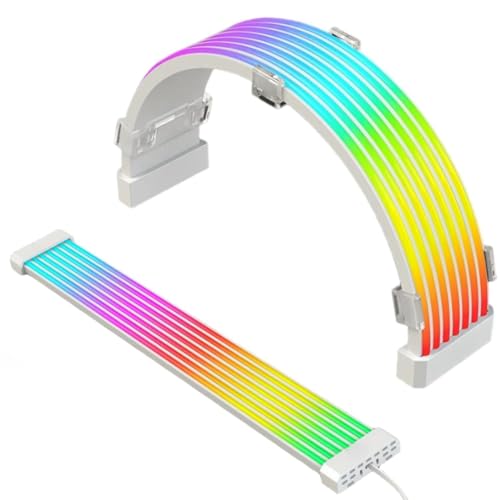 VBESTLIFE PC RGB Light Strip, RGB -PSU -Kabel Erweiterungen, 5V 3Pin Argb Sync PC -Kabel für 24 Pin Motherboard 8 Pin Grafikkarte PC -Hülle von VBESTLIFE