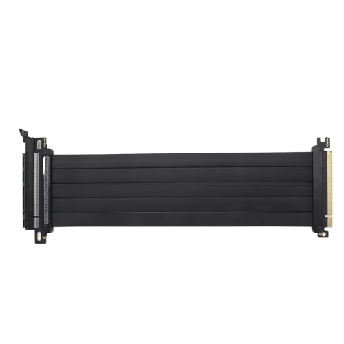 VBESTLIFE PCI-E 4.0-Riser-Kabel Kompatibel mit RTX4090 RTX3090ti RTX3080ti, PCIe 4.0 X16 Hochgeschwindigkeitskabel, EMI-abgeschirmt, 180-Grad-PCIe-Buchse (250mm) von VBESTLIFE