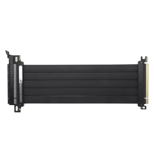 VBESTLIFE PCI-E 4.0-Riser-Kabel Kompatibel mit RTX4090 RTX3090ti RTX3080ti, PCIe 4.0 X16 Hochgeschwindigkeitskabel, EMI-abgeschirmt, 180-Grad-PCIe-Buchse (300 mm) von VBESTLIFE