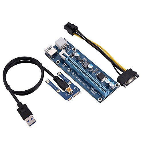VBESTLIFE PCI-E zu PCI Express16x 6-poliger Extender-Riser-Adapter mit SATA-Netzkabel zum Extrahieren externer Grafikkarten für Laptops VBESTLIFE PCI-E zu PCI Express16x 6-poliger Extender-Riser-Adapter mit SATA-Netzkabel zum Extrahieren externer Grafikkarten für Laptops von VBESTLIFE