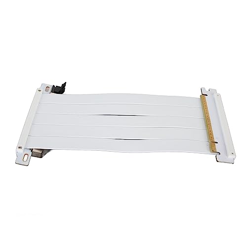 VBESTLIFE PCIE 4.0 X16 Riser-Kabel, Grafikkarte 180 Grad GPU-Verlängerungskabel für RTX 4090 4080 4070 4060, für RX7900 XT7800 XT7700 XT7600 7500 (Weiss) von VBESTLIFE