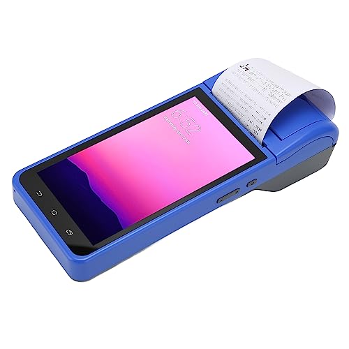 VBESTLIFE POS-Belegdrucker, 58-mm-Hand-Thermodrucker mit 5,5-Zoll-Touchscreen für Android 8.1, Scannen von 1D-, 2D- und QR-Barcodes, Unterstützung von 4G, WLAN-Hotspot, BT, 2 GB von VBESTLIFE