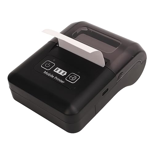 VBESTLIFE POS-Thermodrucker, 48-mm-POS-Belegdrucker 70 Mm/s Bluetooth-USB-Thermo-Belegdrucker mit Automatischem Schneiden, Tintenlosem Schnelldruck, Bluetooth-APP-Steuerung (EU-Stecker) von VBESTLIFE