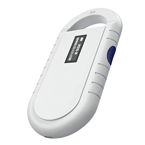 VBESTLIFE Portable Handheld Tier Chip Reader,Haustier Microchip Scanner Universal RFID Reader für ISO11784 / 5, FDX-B, ID64 von VBESTLIFE