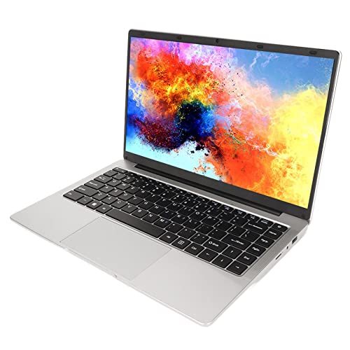 VBESTLIFE Quad-14-Zoll-Laptop, 6 GB, 512 GB SSD, 11, 1080P-Display, 6000-mAh-Akku (6+512G EU-Stecker) von VBESTLIFE