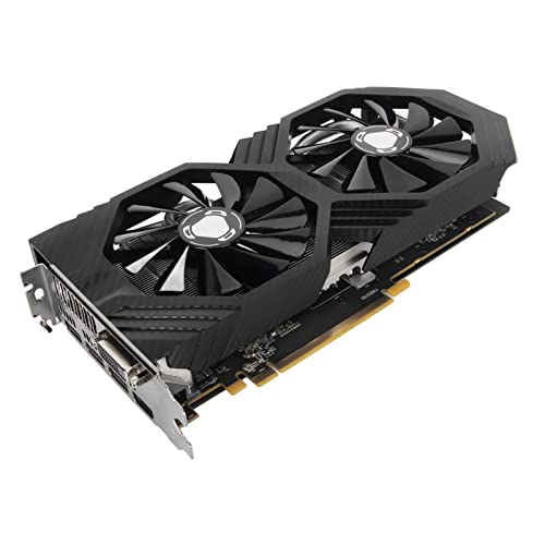 VBESTLIFE RX 590-Grafikkarte, 8 GB GDDR5 256-Bit-Computergrafikkarte mit Zwei Lüftern 1460 8000 MHz, PCI Express 3.0-Gaming-Grafikkarte, DVI HDMI DP-Anschlüsse von VBESTLIFE