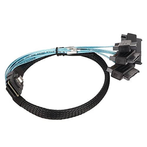 SAS-SFF-8087-8482-4-Serial-ATA-Schnittstellenadapterkabel, Hochgeschwindigkeits-Datenübertragung, PVC-Ummantelung, 12 Gbit/s, für Serverspeicher (1,6 Fuß) von VBESTLIFE