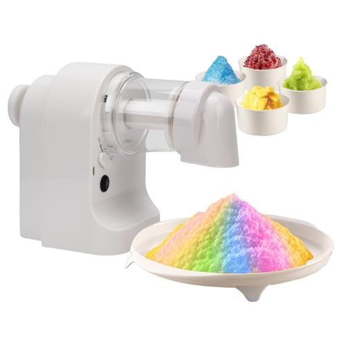 VBESTLIFE Snow Cone Electric Ice Raver, USB Angetriebene Elektrische Rasierer Ice Machine für Home Picnic Party, Umfasst 4 Tassen und 1 Tablett VBESTLIFE Snow Cone Electric Ice Raver, USB Angetriebene Elektrische Rasierer Ice Machine für Home Picnic Party, Umfasst 4 Tassen und 1 Tablett von VBESTLIFE