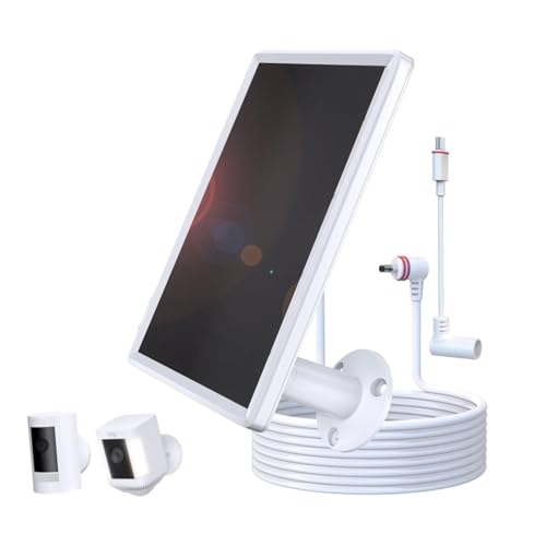 VBESTLIFE Solarpanel -Ladegerät für Ringkamera, Camcorder -Solarladegerät für Ringstock -up Cam, Pro, Spotlight Camera Plus Akku, Pro, 6W, IP66 Wasserdicht von VBESTLIFE