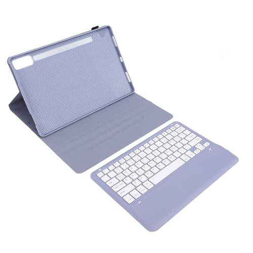 VBESTLIFE Tablet-Hülle Tastatur-Set für Tab P12, Magnetische Tastaturhülle mit Stifthalter, Abnehmbar, Bluetooth, Wiederaufladbare Tastatur, für Tab P12 2023 12,7 Zoll (Purple) von VBESTLIFE