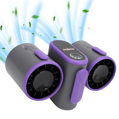 VBESTLIFE Taillenventilator, 8000 MAh Wiederaufladbar, Tragbarer Ventilator mit Zwei Luftauslässen, Tragbarer Gürtelventilator, Persönlicher Taillenclip-Ventilator für Kleidung, Hemden, von VBESTLIFE