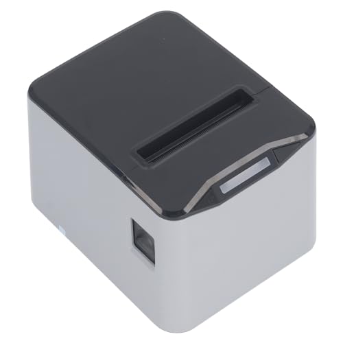 VBESTLIFE Thermo-Belegdrucker, 80-mm-USB- und Netzwerkanschluss, Thermo-Belegdrucker, Restaurant-Küchen-POS-Drucker mit Automatischer Schneidevorrichtung, Unterstützt Kassenschublade von VBESTLIFE