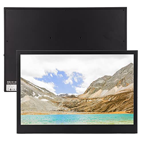 VBESTLIFE Tragbarer, 13 Zoll 144 FHD Typ C HDMI IPS Externer Bildschirm HDR Ultradünner Eingebaute Lautsprecher für für für Laptops Mobiltelefone von VBESTLIFE