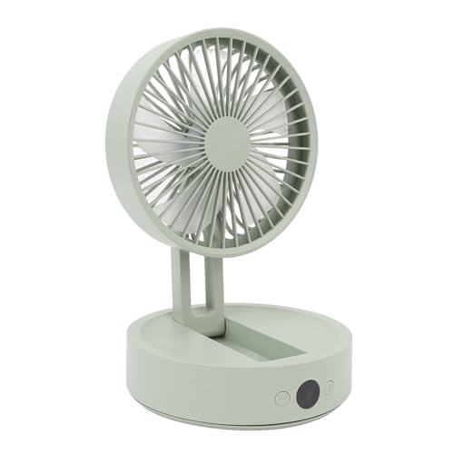 VBESTLIFE Tragbarer Schreibtischventilator, USB-batteriebetriebener Ventilator mit 3 Geschwindigkeiten, Windverstellbar, Faltbarer Ventilator für Schlafzimmer, Kleiner Reiseventilator für von VBESTLIFE