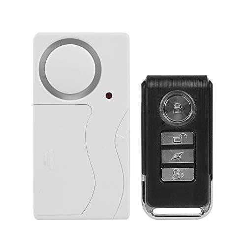 Türalarm, VBESTLIFE Drahtloser Fenstereingang Alarm Türklingel Sensor Home Security Magnetische Vibration Einbrecher mit 108dB-Sirene und Fernbedienung für den Garagenhaus-Shop von VBESTLIFE